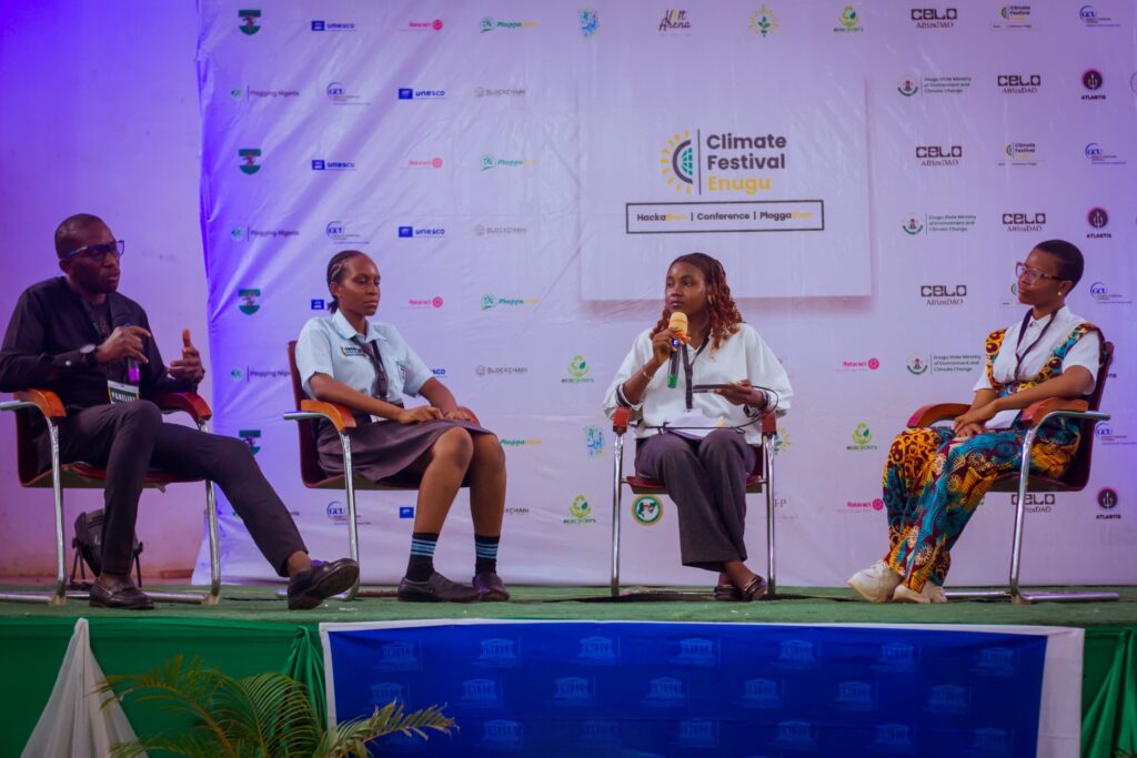 The panelists at the Climate Festival Conference Enugu